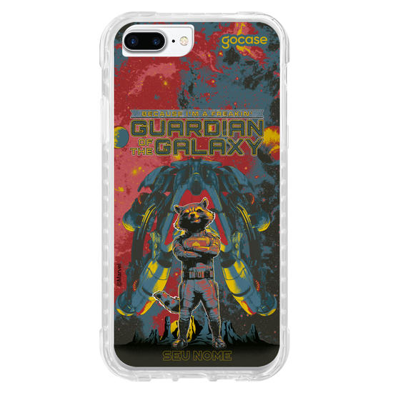 Capinha para celular Guardiões da Galáxia - Guaxinim Badass