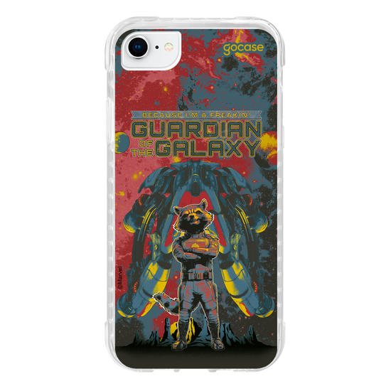 Capinha para celular Guardiões da Galáxia - Guaxinim Badass