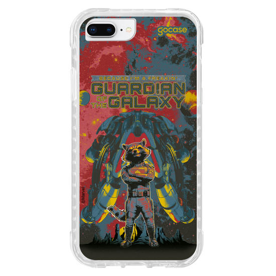 Capinha para celular Guardiões da Galáxia - Guaxinim Badass