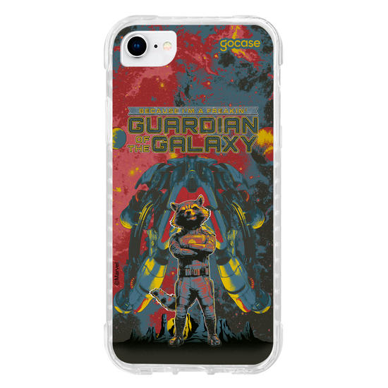 Capinha para celular Guardiões da Galáxia - Guaxinim Badass