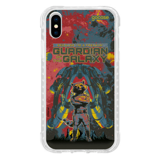 Capinha para celular Guardiões da Galáxia - Guaxinim Badass