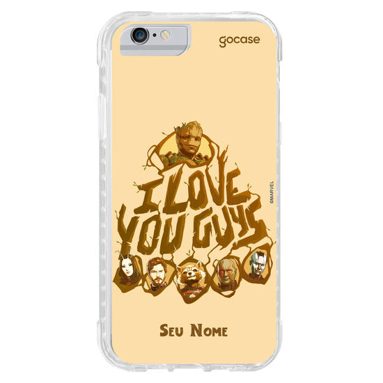 Capinha para celular Guardiões da Galáxia - Frase em Árvore