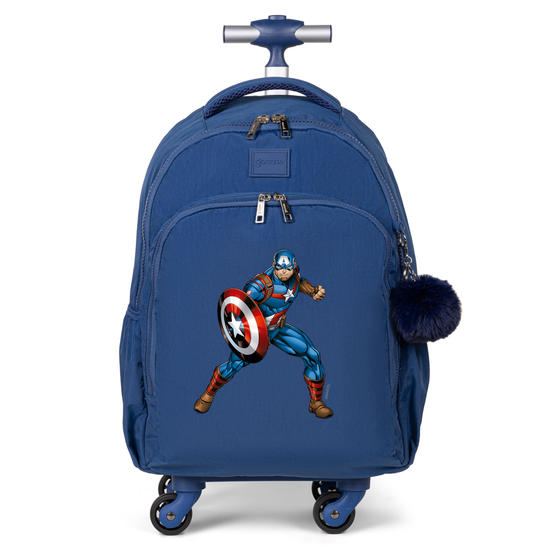 Mochila de Carrinho 4 Rodas Fun - Capitão América - Classic