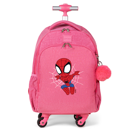 Mochila de Carrinho 4 Rodas Fun - Homem-Aranha - Stickers