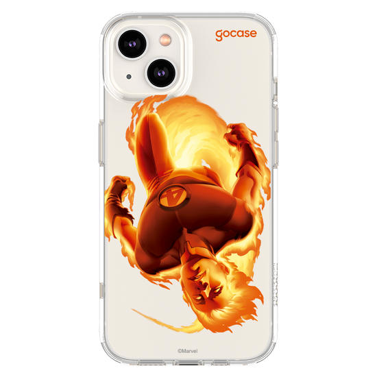 Capinha para celular  Marvel - Quarteto Fantástico - Tocha Humana