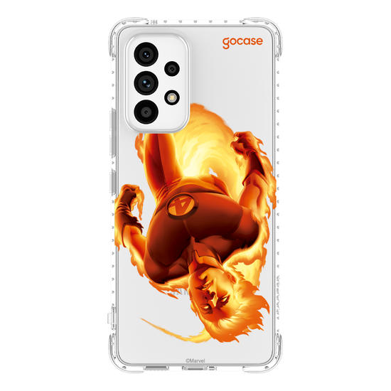 Capinha para celular  Marvel - Quarteto Fantástico - Tocha Humana