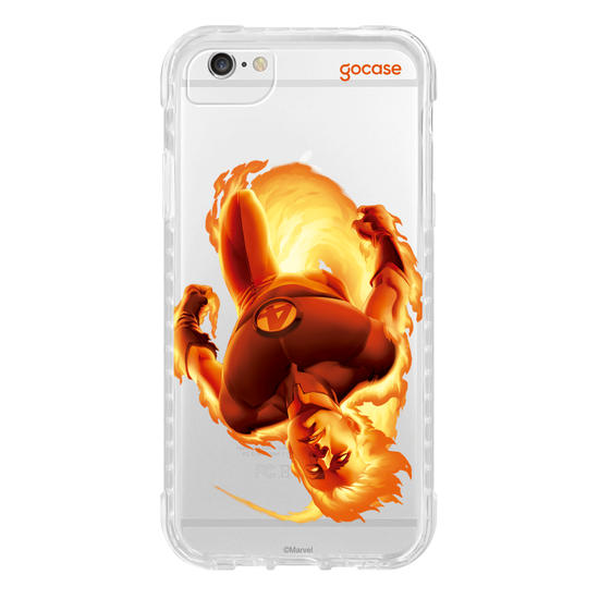 Capinha para celular  Marvel - Quarteto Fantástico - Tocha Humana