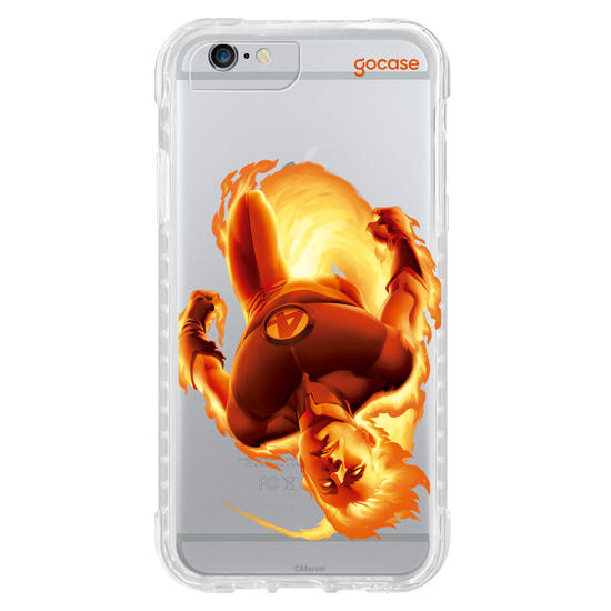 Capinha para celular  Marvel - Quarteto Fantástico - Tocha Humana