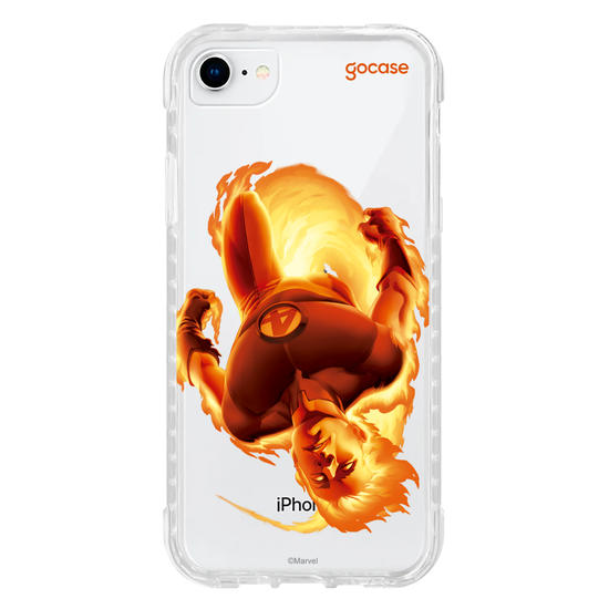 Capinha para celular  Marvel - Quarteto Fantástico - Tocha Humana
