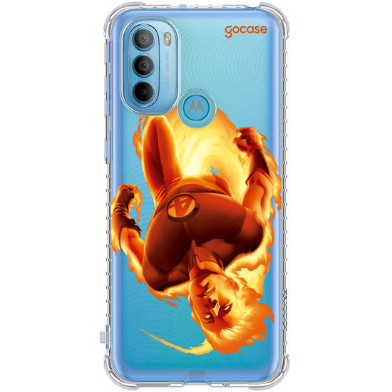 Capinha para celular  Marvel - Quarteto Fantástico - Tocha Humana