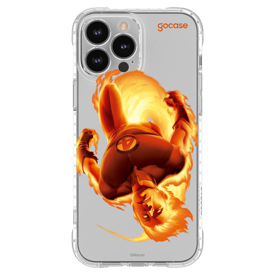 Capinha para celular  Marvel - Quarteto Fantástico - Tocha Humana