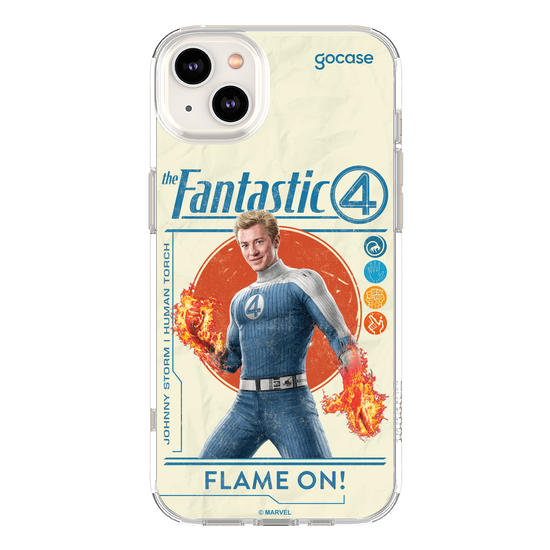 Capinha para celular Quarteto Fantástico - Tocha Humana