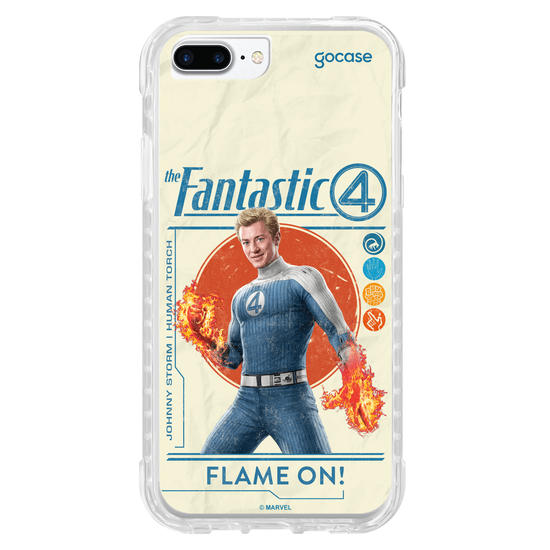 Capinha para celular Quarteto Fantástico - Tocha Humana