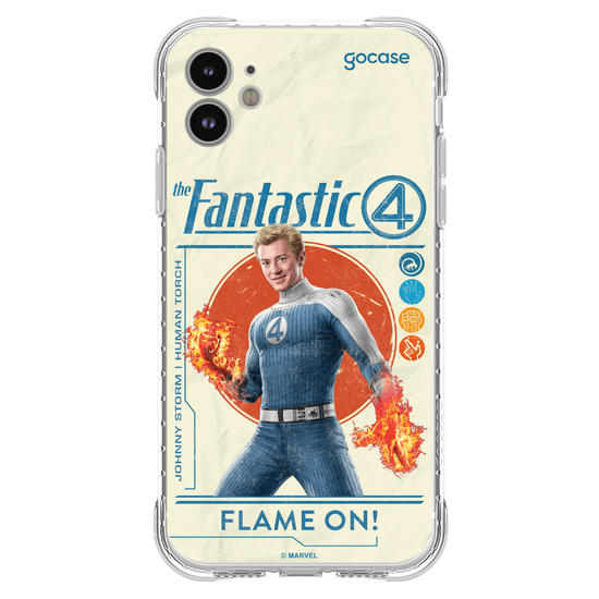 Capinha para celular Quarteto Fantástico - Tocha Humana