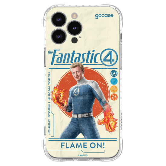 Capinha para celular Quarteto Fantástico - Tocha Humana
