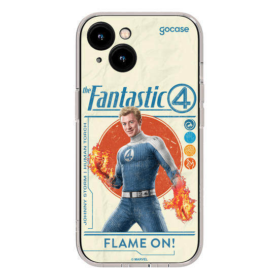 Capinha para celular Quarteto Fantástico - Tocha Humana