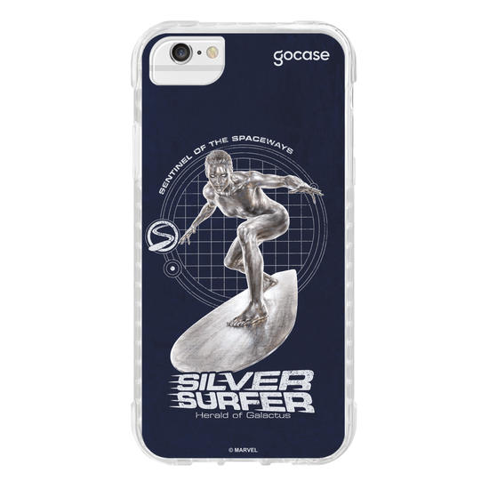 Capinha para celular  Quarteto Fantástico - Surfista Prateada