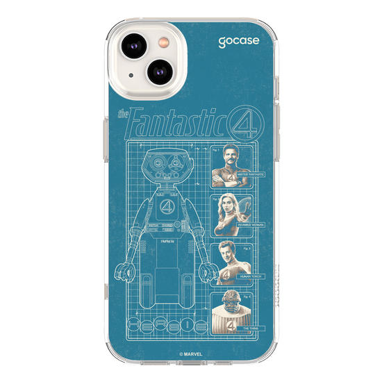Capinha para celular  Quarteto Fantástico - Herbie Anatomy