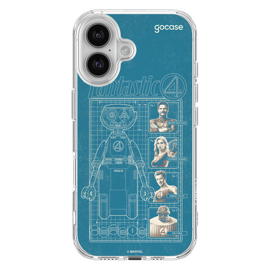 Capinha para celular  Quarteto Fantástico - Herbie Anatomy