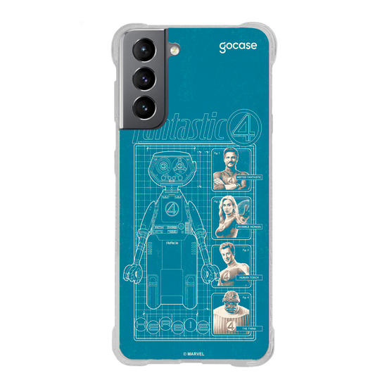 Capinha para celular  Quarteto Fantástico - Herbie Anatomy