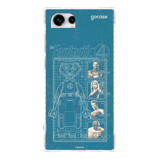 Capinha para celular  Quarteto Fantástico - Herbie Anatomy