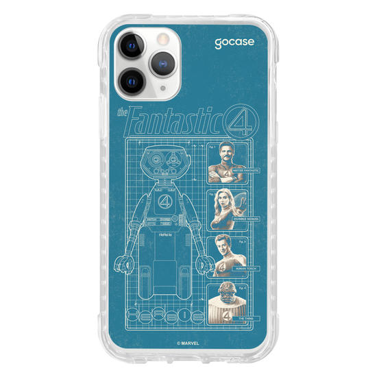 Capinha para celular  Quarteto Fantástico - Herbie Anatomy