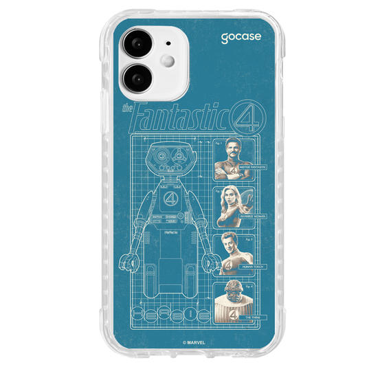 Capinha para celular  Quarteto Fantástico - Herbie Anatomy