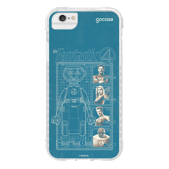 Capinha para celular  Quarteto Fantástico - Herbie Anatomy