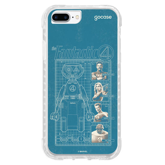 Capinha para celular  Quarteto Fantástico - Herbie Anatomy