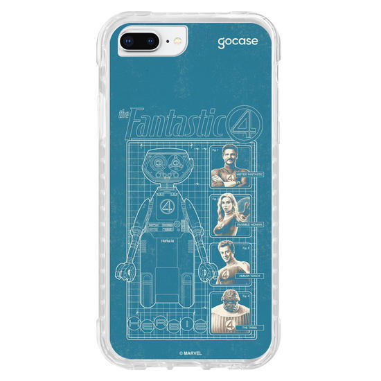 Capinha para celular  Quarteto Fantástico - Herbie Anatomy