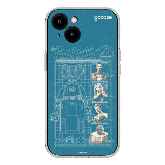 Capinha para celular  Quarteto Fantástico - Herbie Anatomy