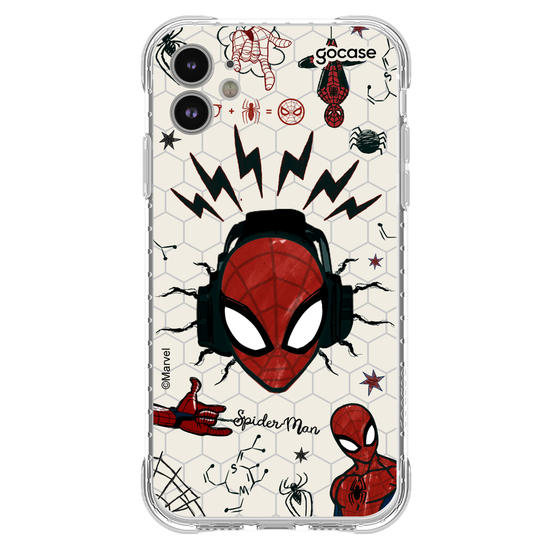Capinha para celular  Spider-Man Elements Sketch