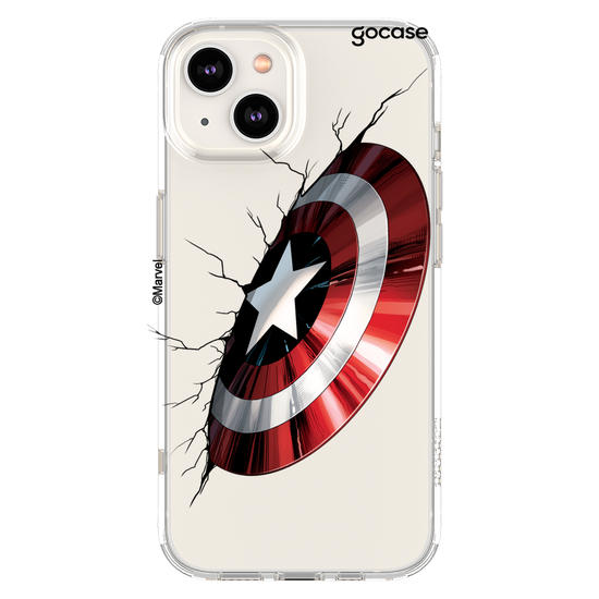 Capinha para celular Marvel - Escudo Capitão América
