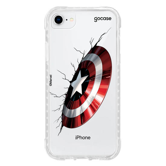 Capinha para celular Marvel - Escudo Capitão América