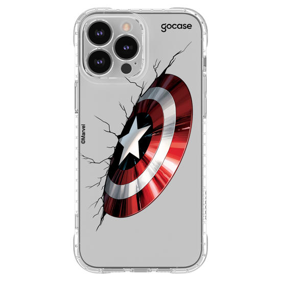 Capinha para celular Marvel - Escudo Capitão América