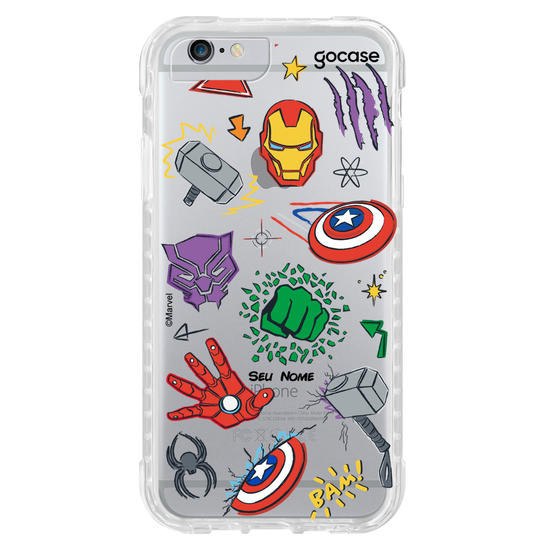 Capinha para celular  Marvel - Itens Vingadores