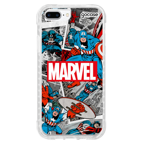 Capinha para celular  Marvel - Starring: Captain America!