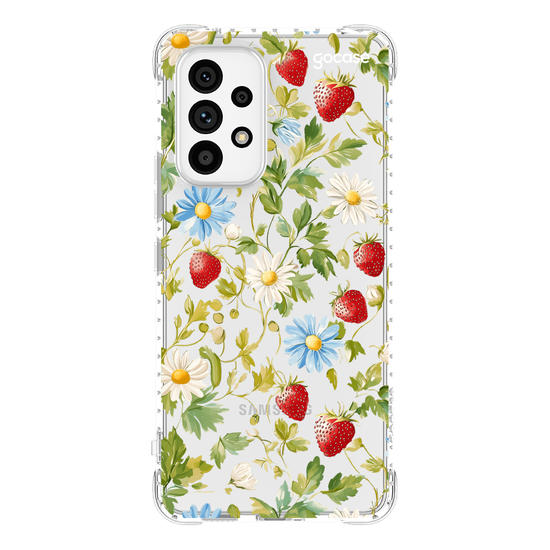 Capinha para celular  Margaridas e Morangos
