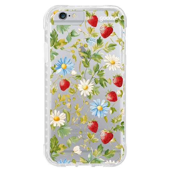 Capinha para celular  Margaridas e Morangos