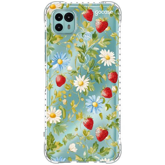 Capinha para celular  Margaridas e Morangos