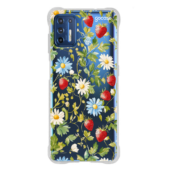 Capinha para celular  Margaridas e Morangos