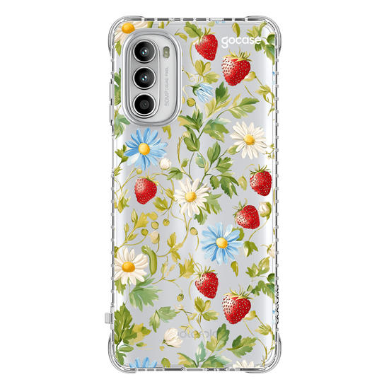 Capinha para celular  Margaridas e Morangos