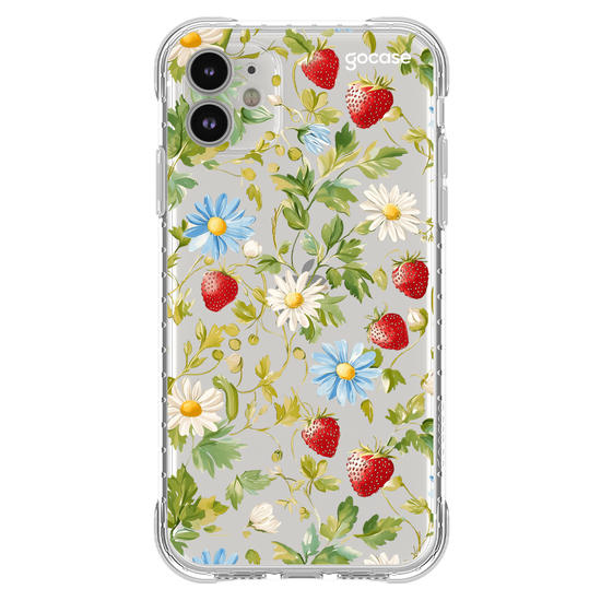 Capinha para celular  Margaridas e Morangos