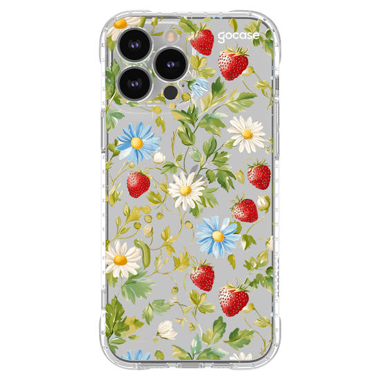 Capinha para celular  Margaridas e Morangos