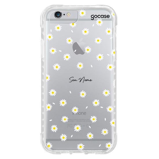 Capinha para celular Margaridinhas Clean