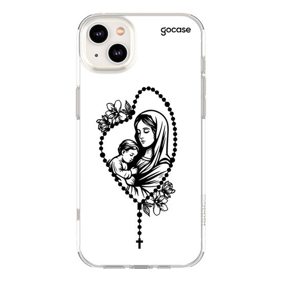 Capinha para celular  Maria e Jesus - Terço