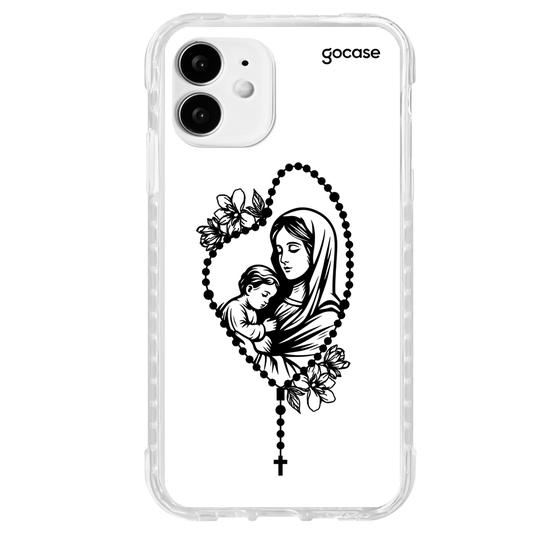 Capinha para celular  Maria e Jesus - Terço