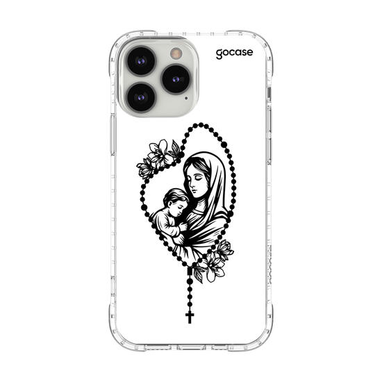 Capinha para celular  Maria e Jesus - Terço