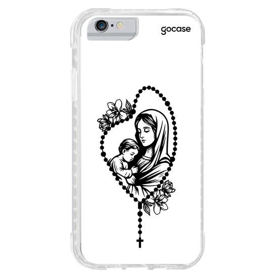 Capinha para celular  Maria e Jesus - Terço