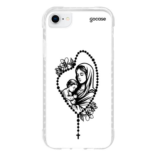 Capinha para celular  Maria e Jesus - Terço